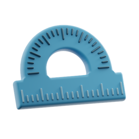 Protractor  3D Icon