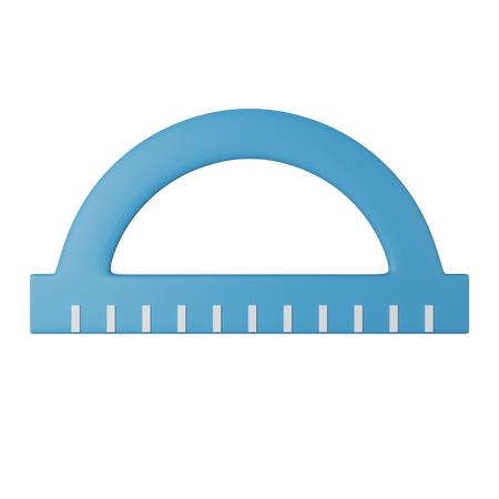 Protractor  3D Icon