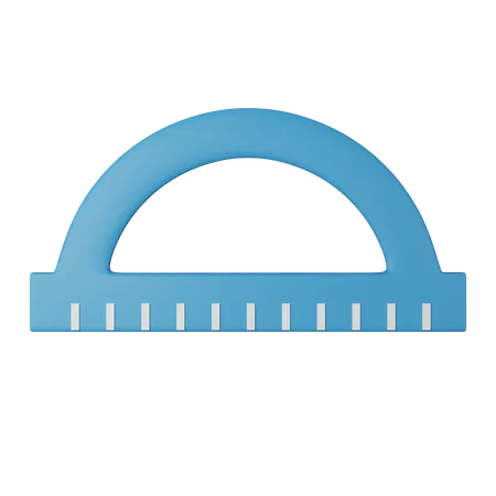 Protractor  3D Icon