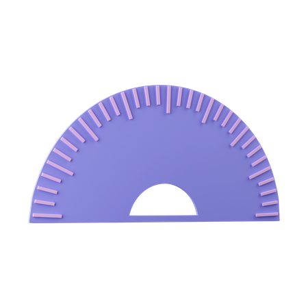 Protractor  3D Icon