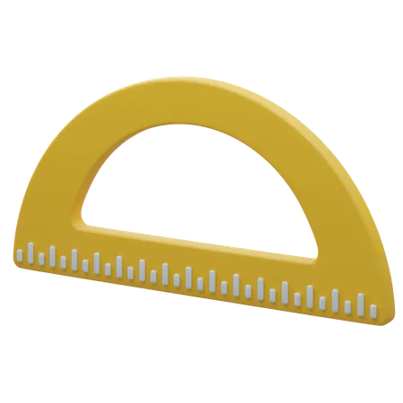 Protractor  3D Icon