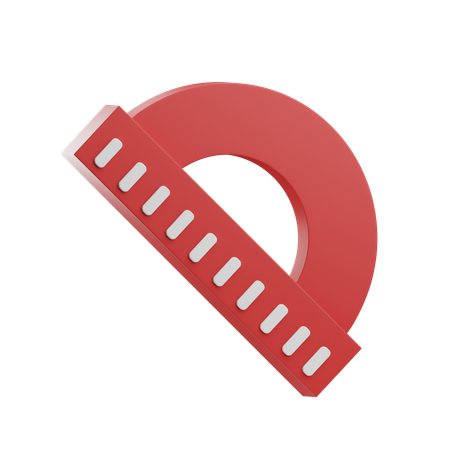 Protractor  3D Icon