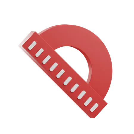 Protractor  3D Icon