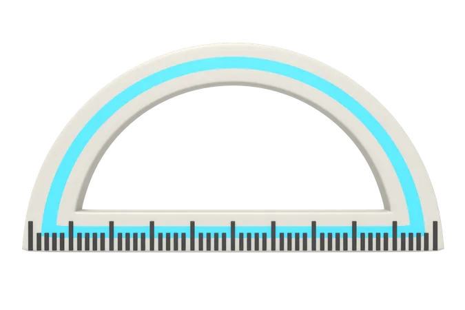 Protractor  3D Icon