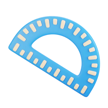 Protractor  3D Icon