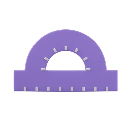 Protractor  3D Icon