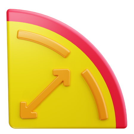 Protractor  3D Icon