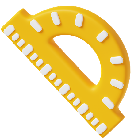 Protractor  3D Icon