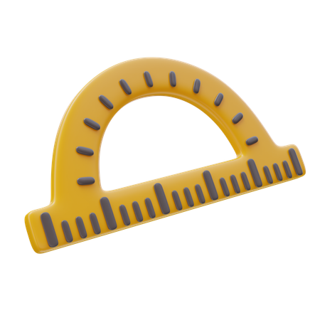 Protractor  3D Icon