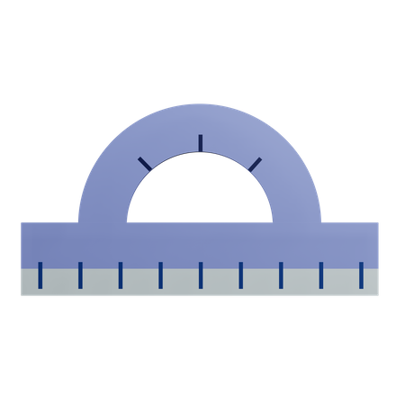 Protractor Ruler  3D Icon