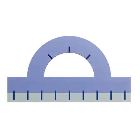 Protractor Ruler  3D Icon