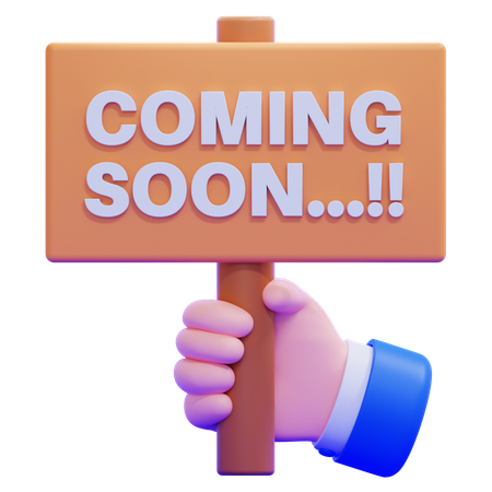 Muy pronto  3D Icon