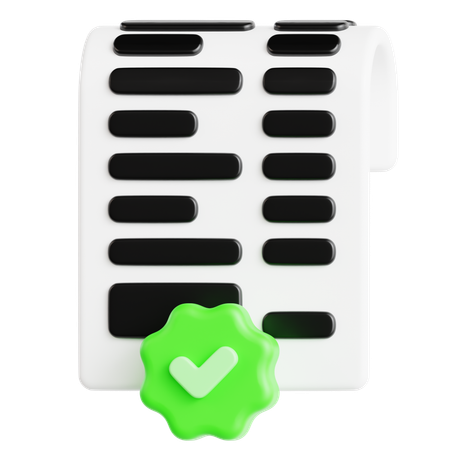 Proyecto de ley aprobado  3D Icon