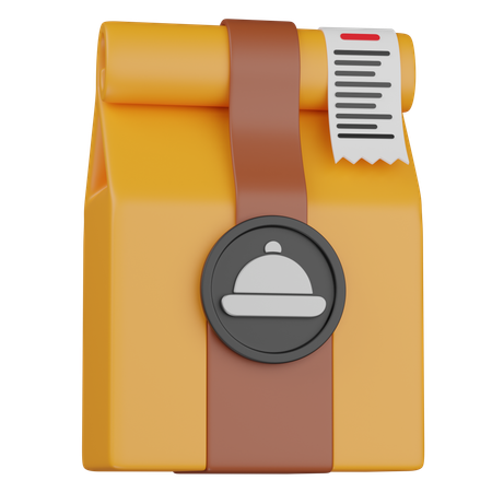 Factura de comida  3D Icon