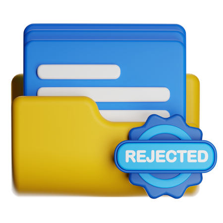 Proyecto rechazado  3D Icon