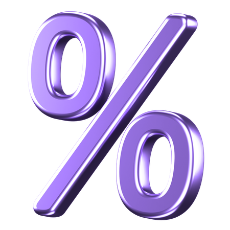 Prozent  3D Icon