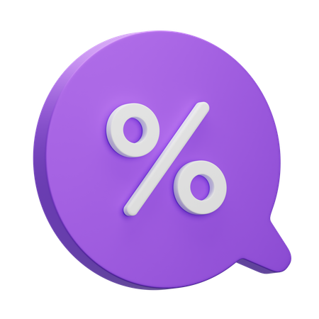 Prozent  3D Icon