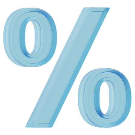 Prozent  3D Icon
