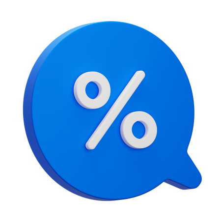 Prozent  3D Icon