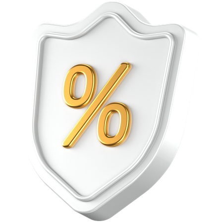 Prozent Schild  3D Icon