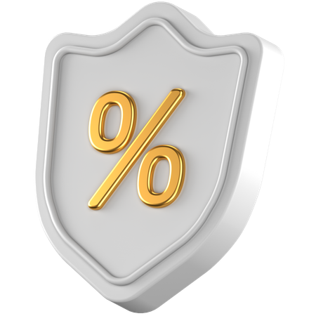 Prozent Schild  3D Icon
