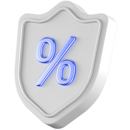 Prozent Schild  3D Icon