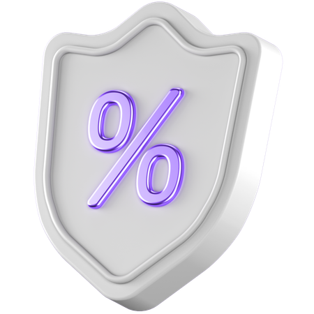 Prozent Schild  3D Icon