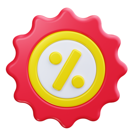 Prozentsatz  3D Icon