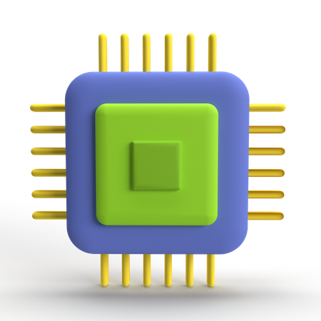 Prozesschip  3D Icon