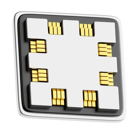 Prozessor  3D Icon