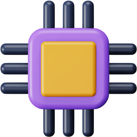 Prozessor  3D Icon