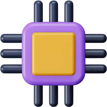 Prozessor  3D Icon