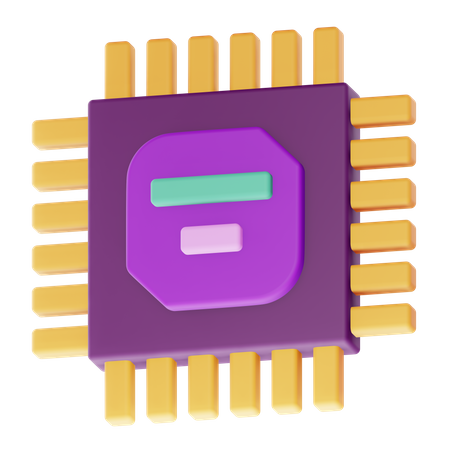 Prozessor  3D Icon