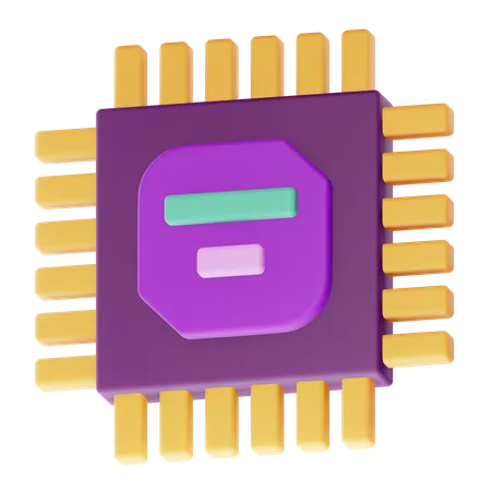 Prozessor  3D Icon