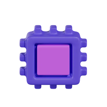 Prozessorchip  3D Icon