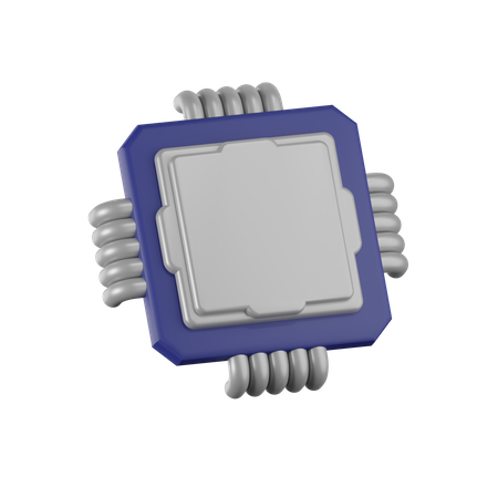 Prozessorchip  3D Icon