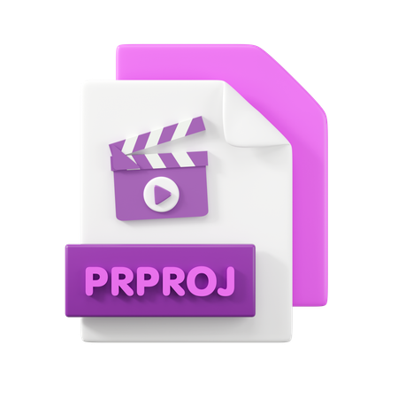 PRPROJ File  3D Icon