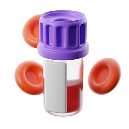 Prueba de glucosa  3D Icon