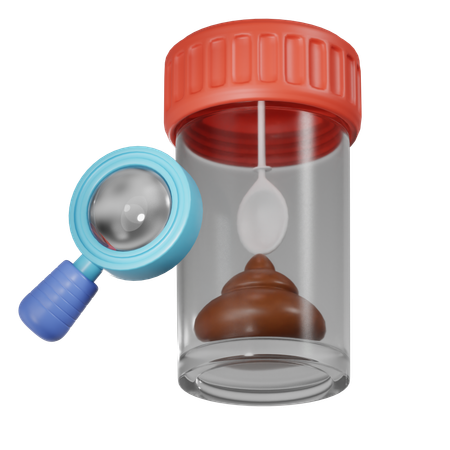 Prueba de heces  3D Icon