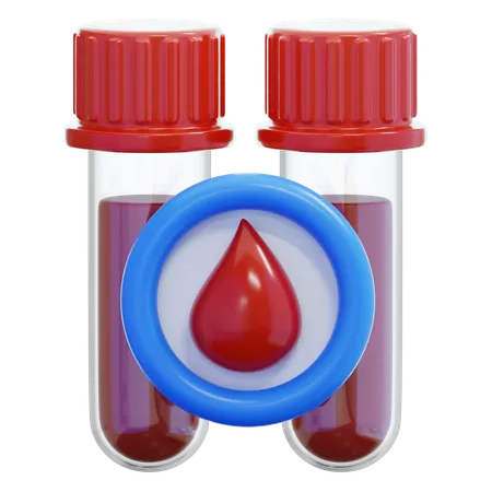 Análisis de sangre para la diabetes  3D Icon