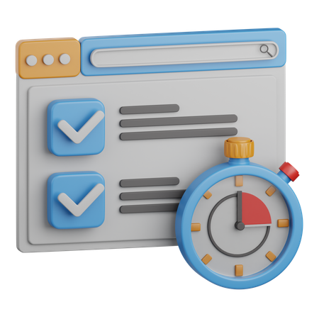 Prueba de velocidad de la página web  3D Icon