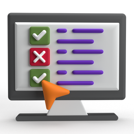 Prueba en línea  3D Icon