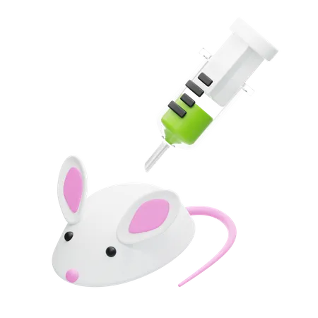 Pruebas de laboratorio con ratones  3D Icon