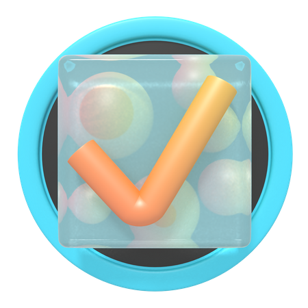 Überprüfen  3D Icon