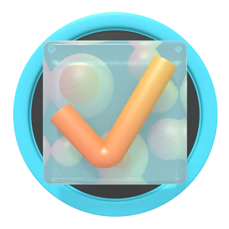 Überprüfen  3D Icon