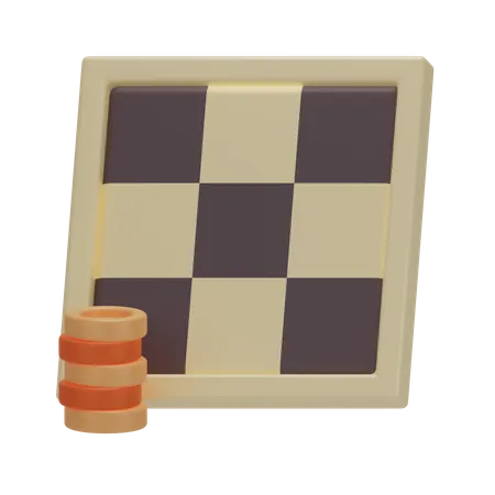 Checker 3 D Brettspiel 3D Icon