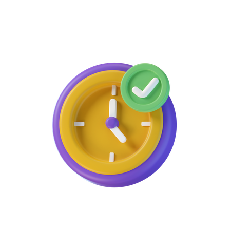 Nach der Uhr sehen  3D Icon