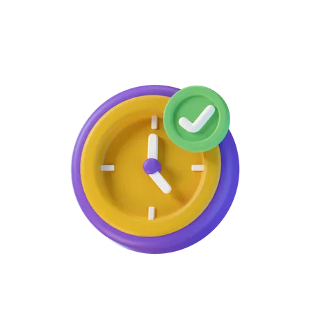 Nach der Uhr sehen  3D Icon