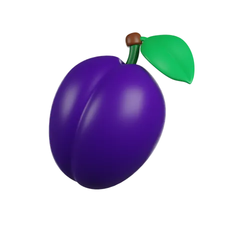 Prune  3D Icon