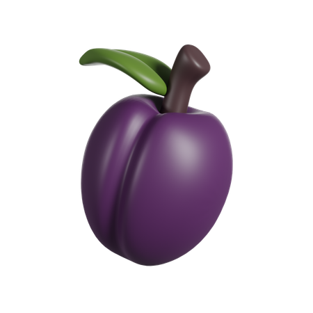 Prune  3D Icon